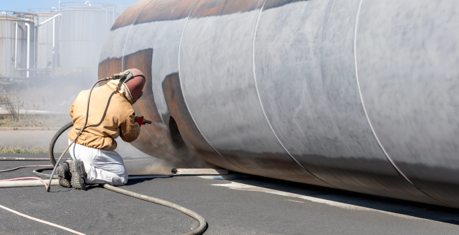  Дробеструйная обработка